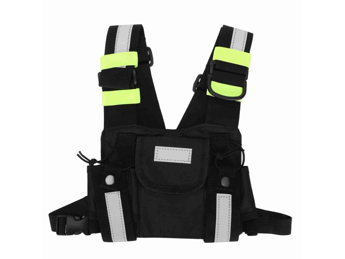 2026dn bolso de Peito para Rádio Walkie Talkie Baofeng Tyt Kenwood Motorola Nylon Refletivo