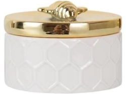 Joyería Cerámica Abeja Contenedor Decorativo Guardar Joyas Collares Pendientes Anillos Organizador Grande