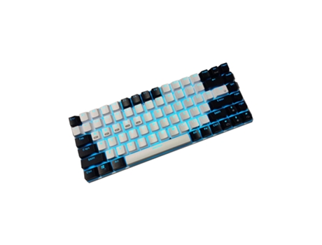 Botones de función FN de ahorro de energía Teclado mecánico retroiluminado de 84 teclas 2.4G Teclado inalámbrico ergonómico compatible con Bluetoot...