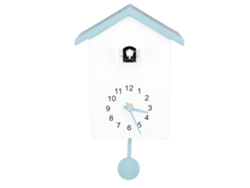 2026-reloj De Pared Con Péndulo Casa De Pájaros Con Voz De Ave Decorativo Estilo Azul Gris Para Oficina Dormitorio Sala