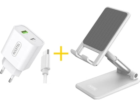 Kit Cargador Office para Samsung Galaxy S20 FE 5G ACCETEL SP127W (2.4A - Type C - Blanco)