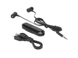 Auriculares Bluetooth Lavalier Clip-on V4.1 Con Micrófono, Ligeros, Portátiles, Negros.