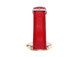 Reloj De Pulsera De Pareja Con Correa De Pu Dial Redondo Moda Cuarzo Rojo