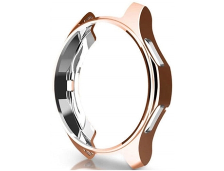 Carcasa de Reloj SLOWMOOSE Samsung Galaxy Watch Gear S3 Frontier Bumper Diamante Suave Chapado Inteligente ( Dorado - Engranaje S3)