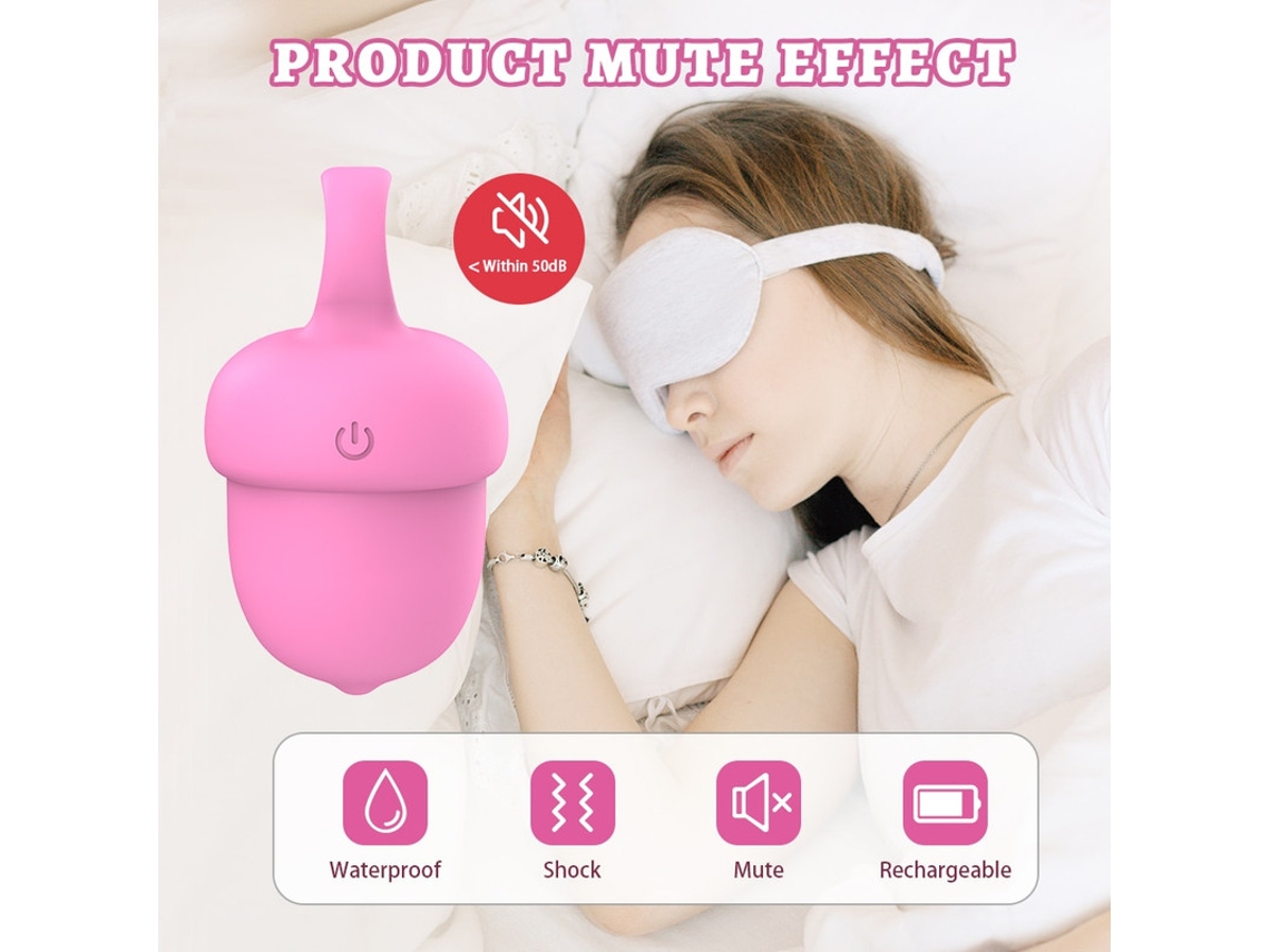 Vibrador de masaje de silicona resistente al agua de 10 frecuencias (púrpura) YIZHOOD