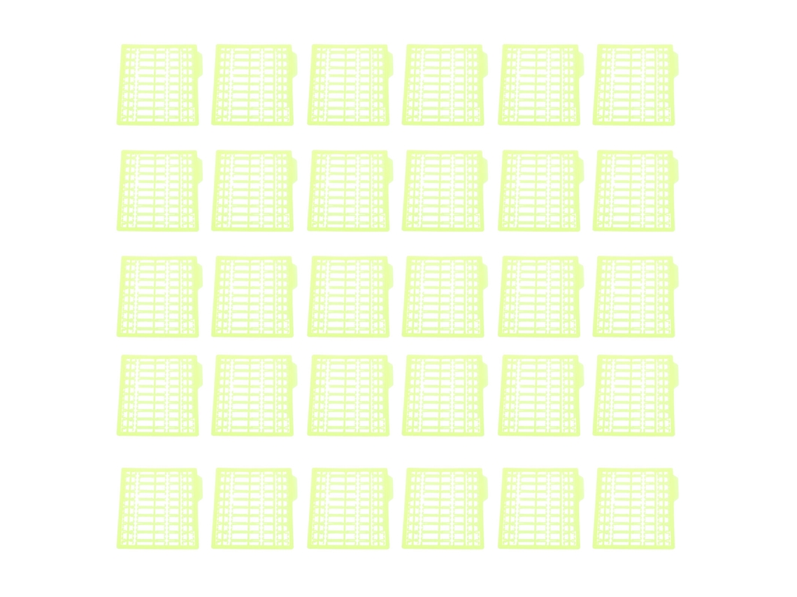 30 Piezas Tapones De Cebo Plástico De Rejilla Fuerte Stopper De Pelo Para Carpa Barco Lago Río Fluorescente