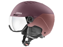 Casco UVEX Capacete Wanted Visor Roxo 54-58 cm / Mirror Silver Smoke/CAT3