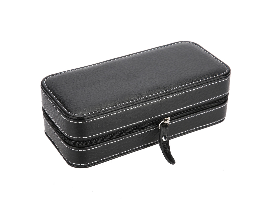 Caja para relojes con 2 compartimentos, organizador de joyas, estuche de presentación.