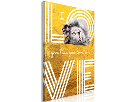 Cuadro ARTGEIST I Love You like You Love Me (1 Part) Vertical (20x30)