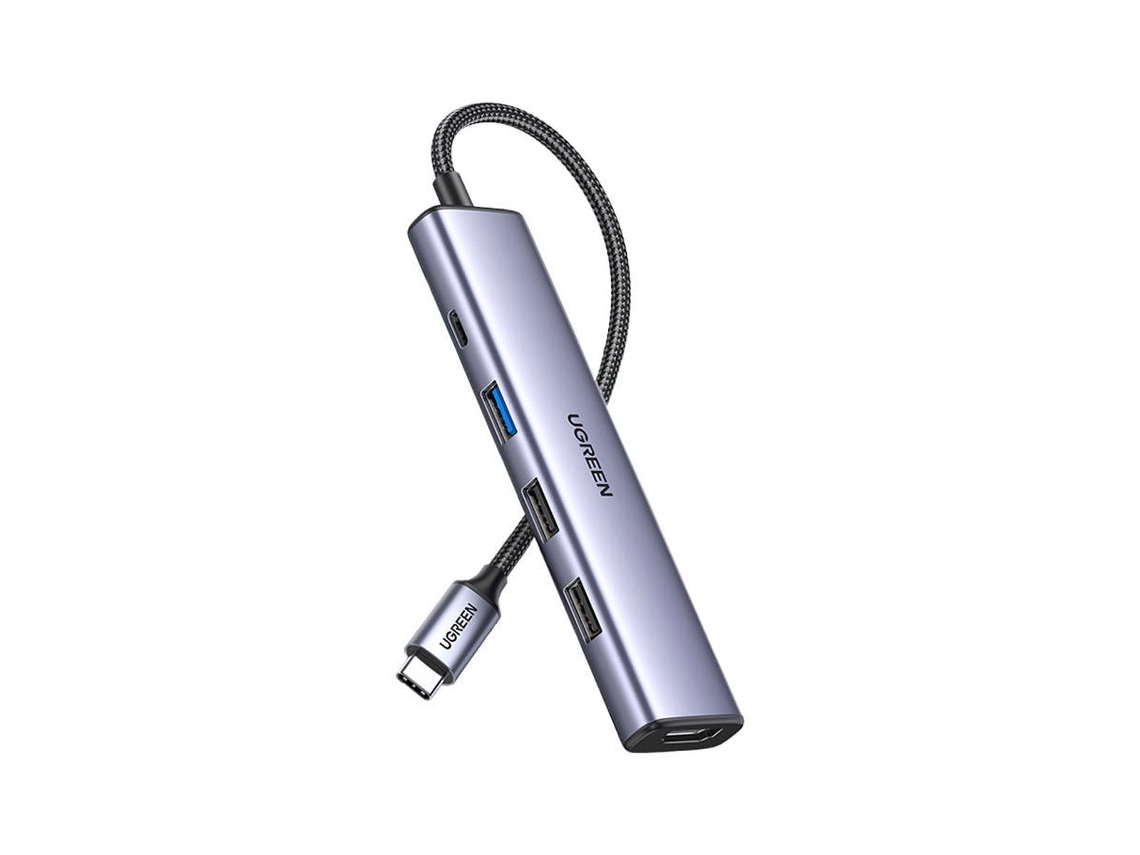 Hub UGREEN Cm478 USB-C para HDMI USB-A 3.0 2X USB-A 2.0 PD
