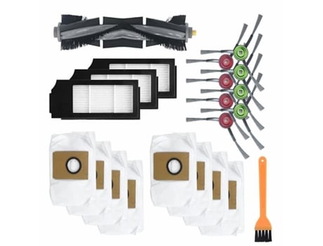 21 pçs para ecovacs deebot x1 turbo x1 omn escova principal escova lateral filtro