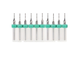 10 Fresas De Carburo De 2 Filos Para Cnc, 1,5 Mm, De Acero De Tungsteno Resistente Al Desgaste.