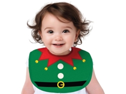 Babero Navideño Elfo verde infantil