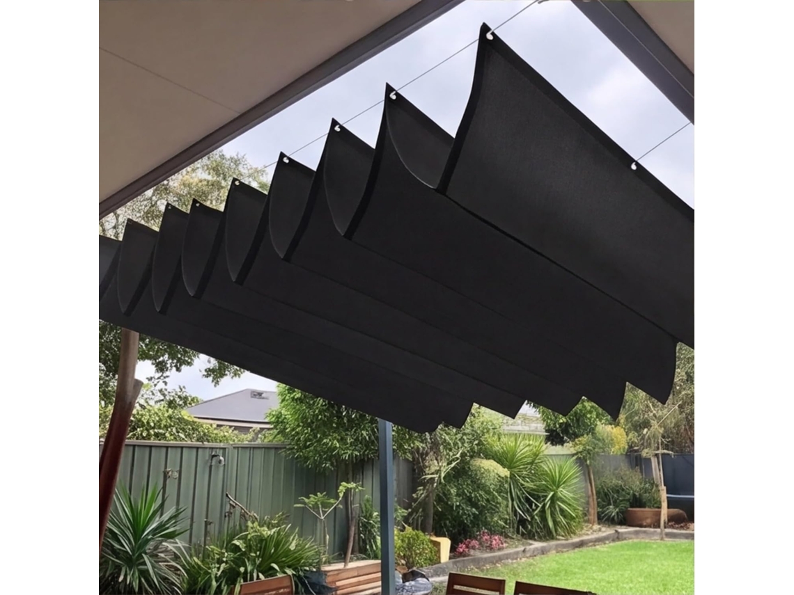 Toldo Retráctil Ondulado Resistente De Pes , Impermeable