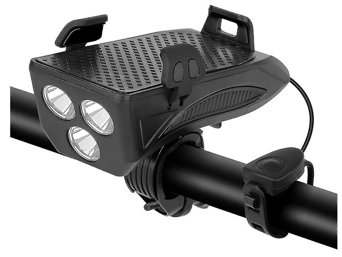 Soporte Luz Bicicleta Buzina Mah Yizhood Negro