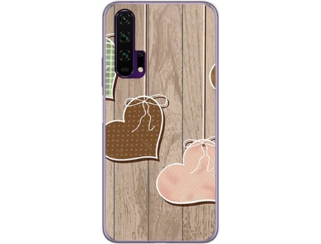 Carcasa Huawei Honor 20 Pro TUMUNDOSMARTPHONE Corazones Madera Multicolor