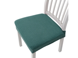 1 paquete de funda protectora extraíble para silla de comedor para el hogar, restaurante-verde oscuro-Tamanho padrão LUUCOZK