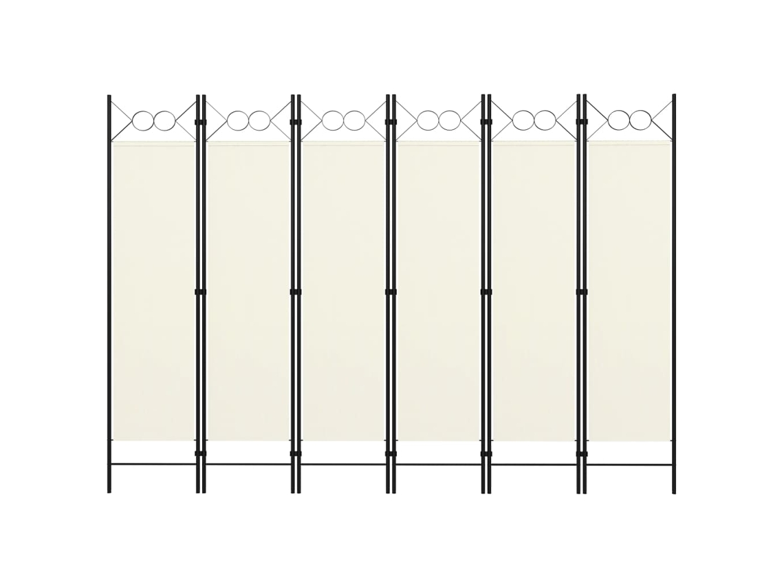 Separador LOVELY HOME con 6 Paneles Blanco Nata (240 x 180 cm)