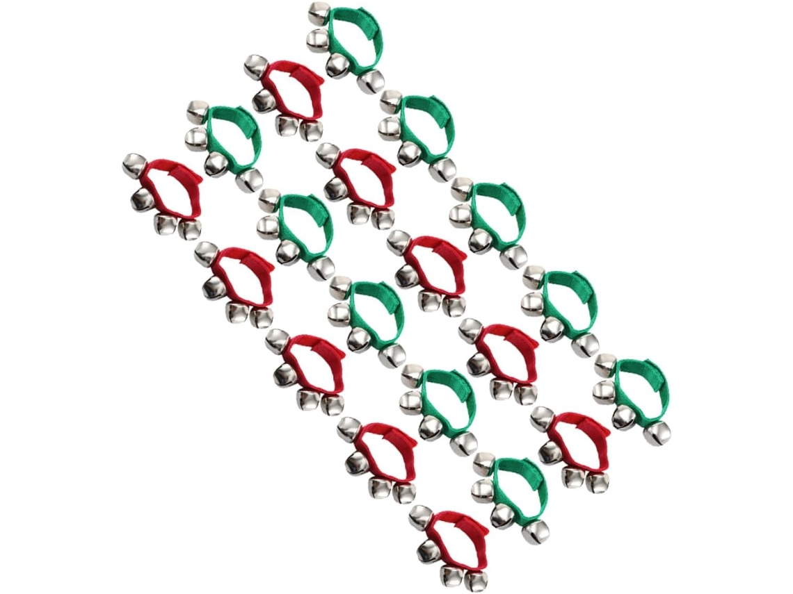 20 Pulseras De Campana Multicolores Para Fiestas, Accesorios E Instrumentos Musicales.