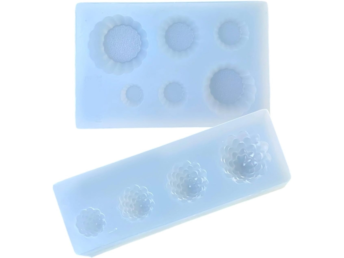 Juego De 2 Moldes De Silicona Para Helados, Creaciones Artísticas Y Resina.