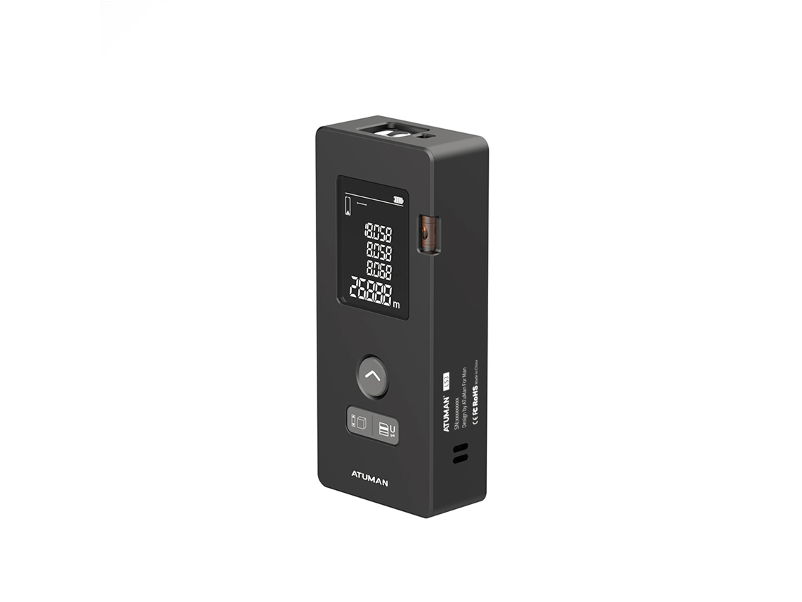 Ferramenta De Medição Infravermelha Atuman Ls3 Com 17 Funções, Telemétrico Portátil, Display 2.0 Polegadas, Precisa ±2mm