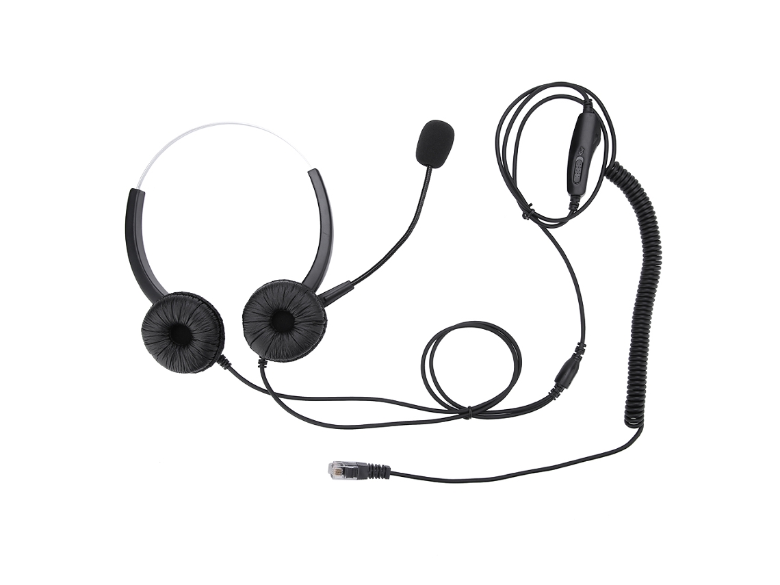 Auriculares Crystal Rj9 Para Centros De Llamadas Con Cancelación De Ruido Y Diseño Cómodo