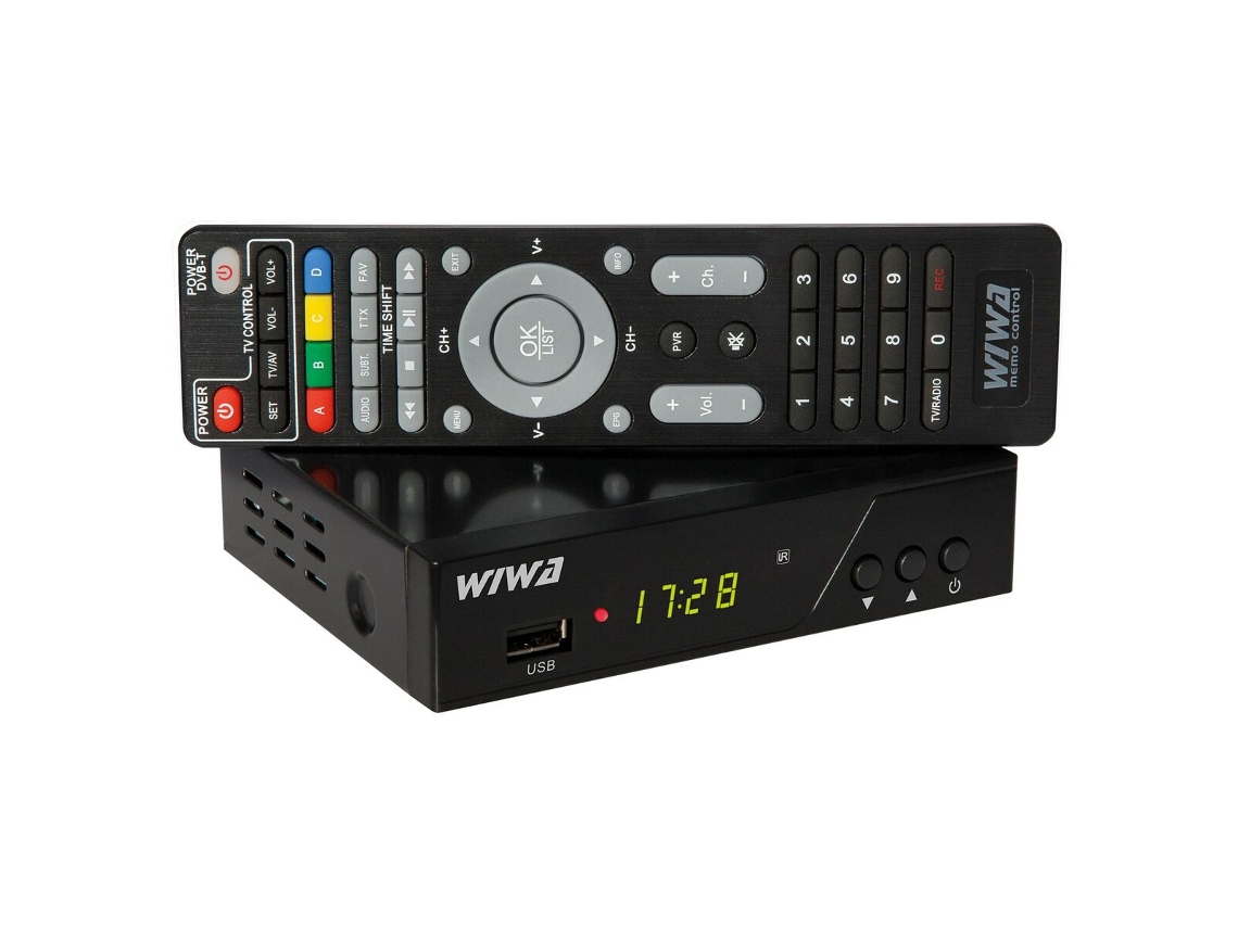 Sintonizador TDT WIWA TUNER DVB-T/T2 H.265 PRO (Full HD)
