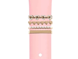 Correa Ticwatch Pro 3 Gps Pulsera con Adorno Corazones Rosa