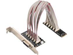 Tarjeta Con Puerto Serie M De 2 A 4 Rs232 Db9 Y 1 Puerto Paralelo Para Impresora Db25.