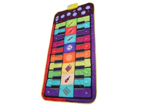 Tapete de piano electrónico para niños Tapete de piano musical grande para niños Teclado doble Canciones incorporadas