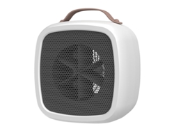 Calentador de mesa portátil SFUSHOS, pequeño calentador eléctrico doméstico (blanco con asa)