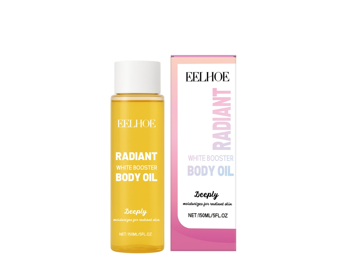 Aceite corporal iluminador con brillo intenso.