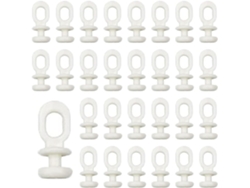 Juego de 100 ganchos para cortinas, deslizadores para ventanas y puertas, barras para ducha y baño - Vayotoy