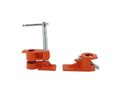 Juego De Abrazaderas Ajustables Para Tuberías De 3/4 De Pulgada Para Encolado De Madera, Hierro Fundido Maleable, Alta Dureza.