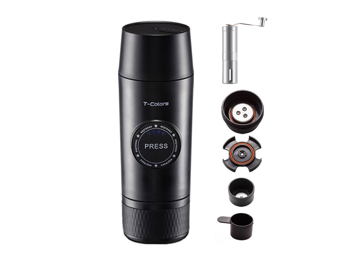 Cafetera de cápsula portátil SZSMART TCO01 para el coche, se puede usar para café molido café
