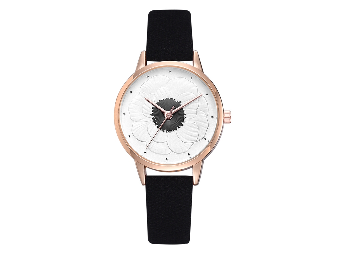 Reloj De Pulsera De Cuarzo Sencillo De Aleación Para Mujer, Ideal Para Uso Diario (negro)
