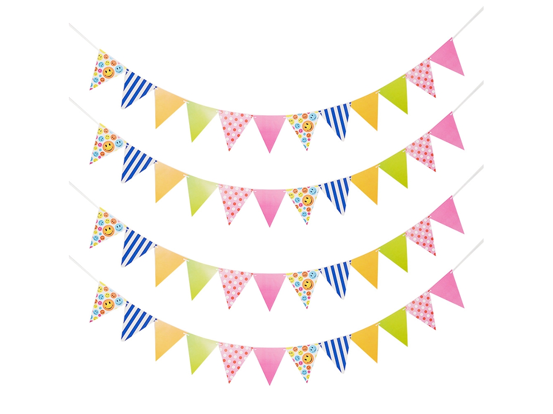 4 Pack Decoración Fiesta - Banderines Triángulo para Graduaciones, Bodas NEVEANCE