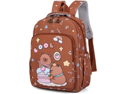 Mochila Escolar Capybara Con Lonchera Incorporada | Kit Completo Para Niñas Como Útiles Escolares