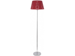 Lámpara de Pie FABRILAMP Celaya (Rojo - E27 - Máx. 60W - Metal - Tela)
