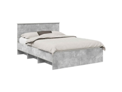 Maison Exclusive - Estructura De Cama Con Cabecera Gris Concreto 140 X 200 Cm