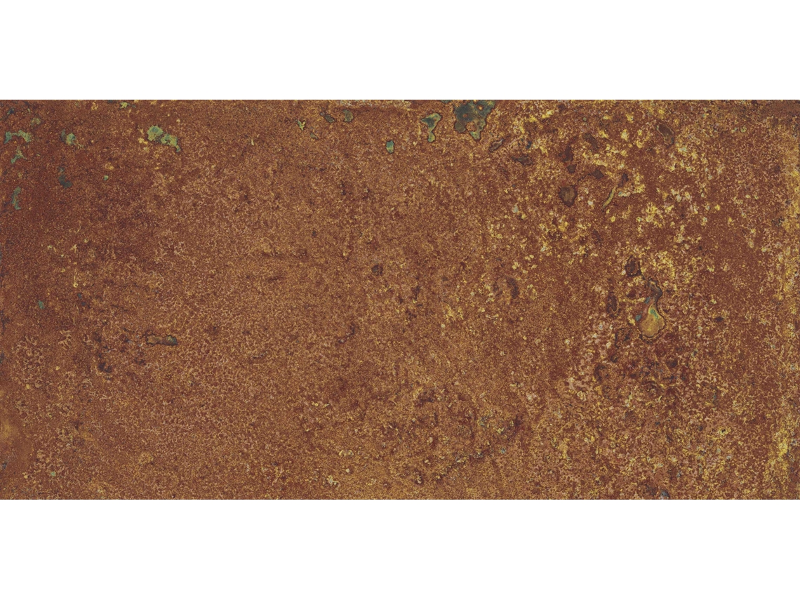 Mueble de Porcelánico Efecto Acero Corten / 100x50x2 cm / Óxido Marrón