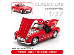 Coche De Juguete A Escala 1/32, Fabricado En Metal Fundido A Presión, Con Puertas Que Se Abren, Luces Y Música. Un Coche De Juguete Para Niños.