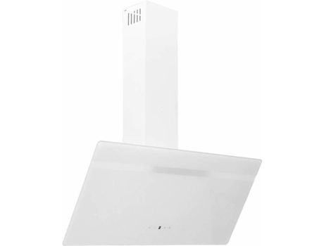 vidaXL Campana extractora pared acero y vidrio templado blanco 90 cm
