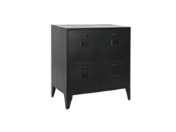 Cajonera Metal Taquilla Negro 75x45x80cm