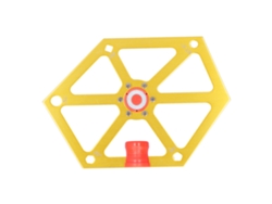Regla de ángulo hexagonal magnética para carpintería, aleación de aluminio, herramienta de corte para ajuste de sierra de mesa