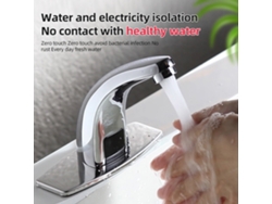 Grifo automático con sensor sin contacto, funciona con pilas, para cocina y baño