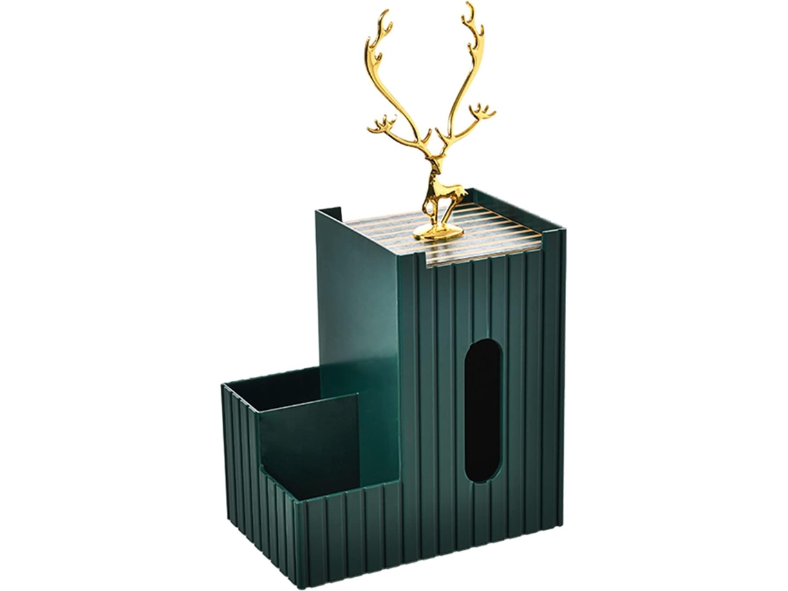 Elegante caja de pañuelos rectangular, organizador de plástico multifuncional para cualquier habitación, servilletero y almacenamiento de escritorio (diseño de silicona)