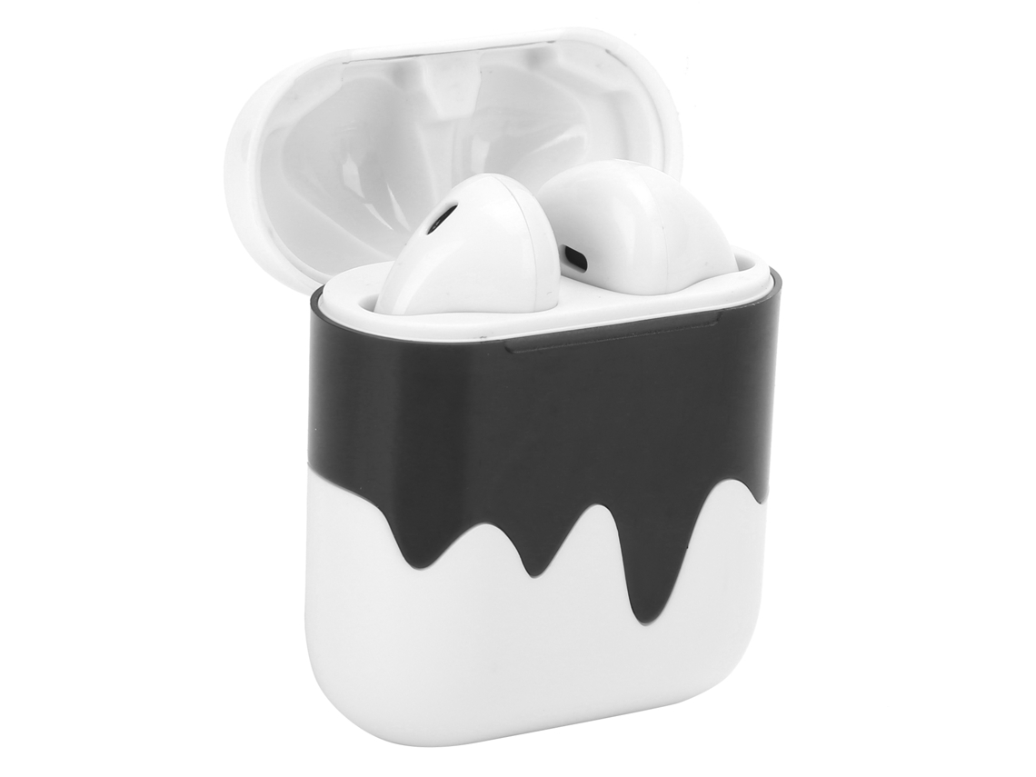 Fone De Ouvido Bluetooth 5.0 Sem Fio Binaural Estéreo Sport Earbuds Branco Com Estojo De Carregamento