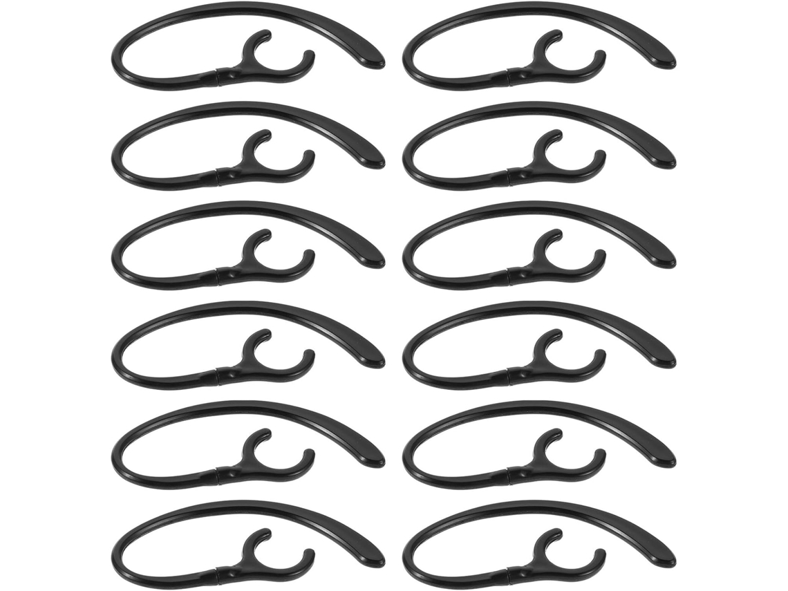 Ganchos Giratorios Para Auriculares Inalámbricos De 9 Mm, Color Negro, 30 Unidades.