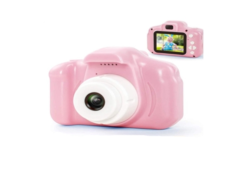 Cámara digital para los Niños HOD HEALTH AND HOME 1080P Fhd con Pantalla 2'' Ips y Tarjeta Sd 16 Gb Rosa (3-10 años)